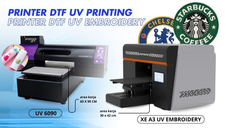 Printer DTF UV atau DTF UV Embroidery, Kenali kelebihan dan kekurangannya sebelum melakukan pembelian