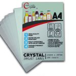 Crystal Inkjet Label Vinyl A4 2