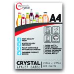 Crystal Inkjet Label Vinyl A4 3